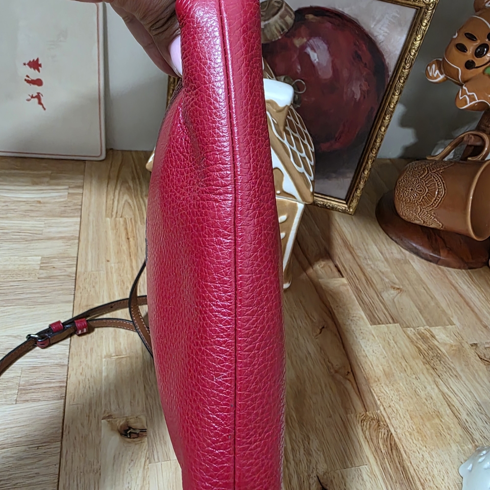 Coach Red Leather Crossbody Bag - Picture 9 of 13